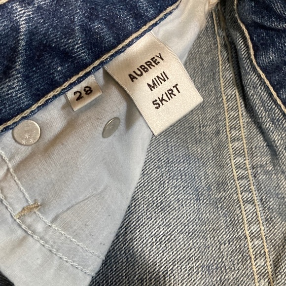 Tularosa Aubrey Distressed Denim Mini Skirt - Picture 10 of 10